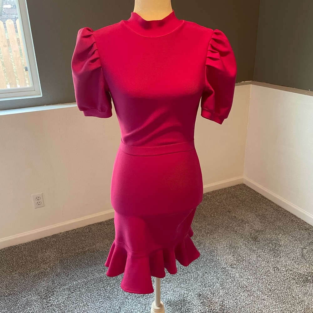 Pink mini dress